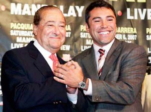 Bob Arum y Óscar De la Hoya