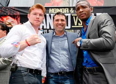 Canelo, De la Hoya y Lara