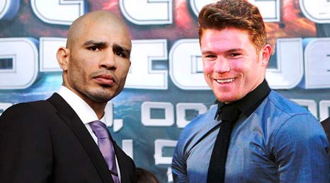 Miguel Cotto y Saúl "Canelo" Álvarez