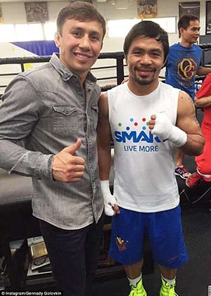 Golovkin junto a Pacquiao