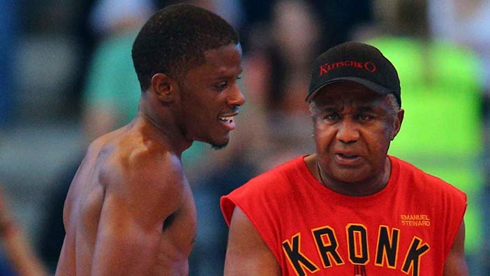 Tony Harrison y Emanuel Steward (Foto PBC)