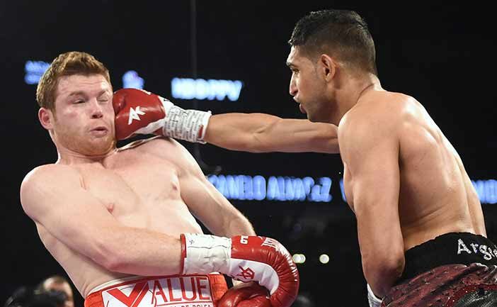 SAUL ALVAREZ VS AMIR KHAN - PHOTO CREDIT: NAOKI FUKUDA