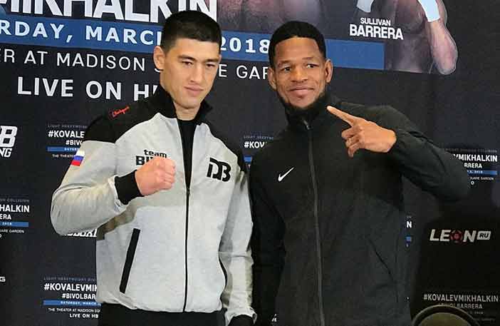 Dmitry Bivol y Sullivan Barrera