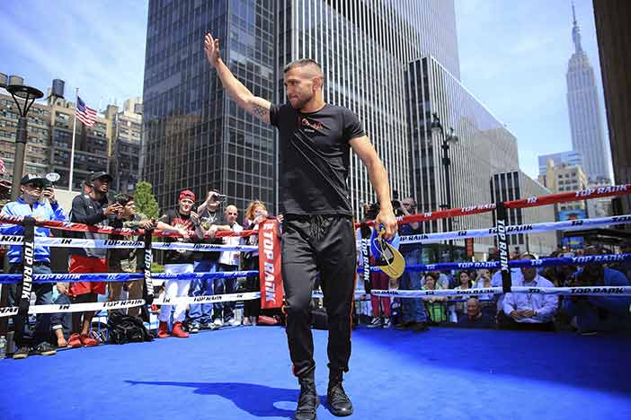 Lomanchenko en Nueva York (Mikey Williams/Top Rank)