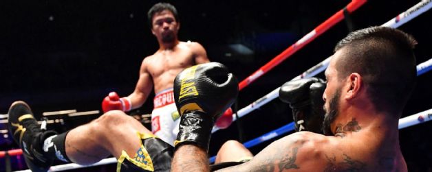 Pacquiao derriba a Matthysse