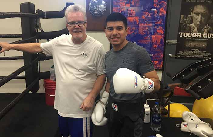 Joselito Velázquez y Freddie Roach (Foto: Espinoza Boxing Club)