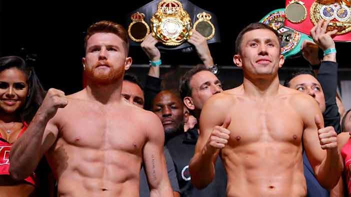 Saúl "Canelo" Álvarez y Gennady "GGG" Golovkin