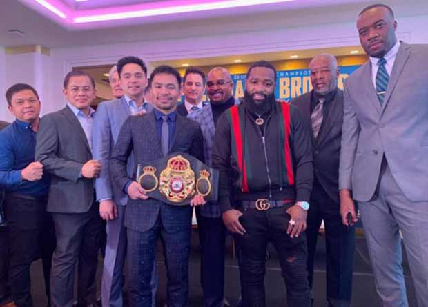 Pacquiao y Broner promocional pelea