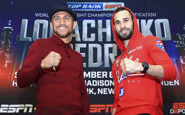 Vasyl Lomachenko y "Sniper" Pedraza