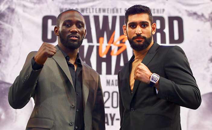 Crawford vs Khan (Foto: Mikey Williams/Top Rank)