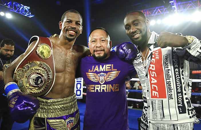 Jamel Herring y Terence Crawford (Mikey Williams / Top Rank)