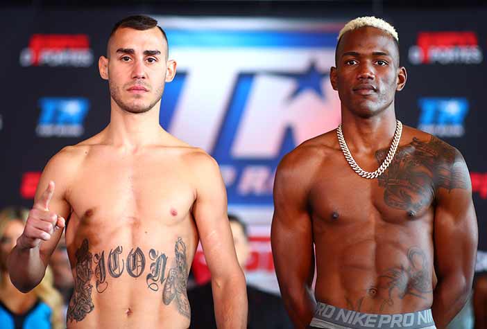 Subriel Matías y Maxim Dadashev