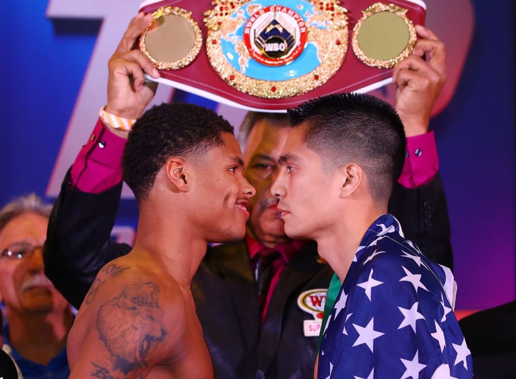 Shakur Stevenson vs. Joet González (Fotos: Mikey Williams/ Top Rank)