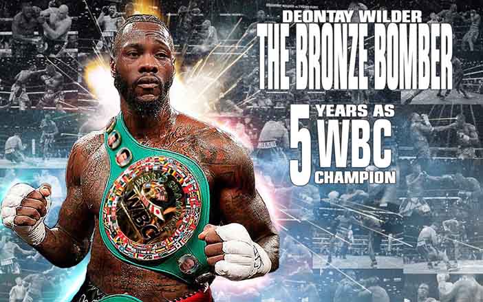 DEONTAY WILDER 5 AÑOS CAMPEÓN DEL CMB