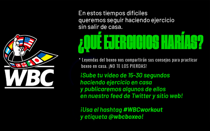 hagamos ejercicio sin salir de casa con #WBCworkout