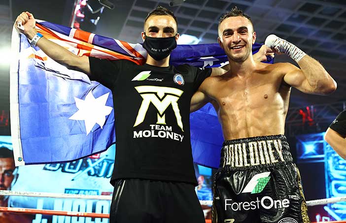 Los hermanos Moloney, Andrew yJason Moloney (Fotos: Mikey Williams/Top Rank)