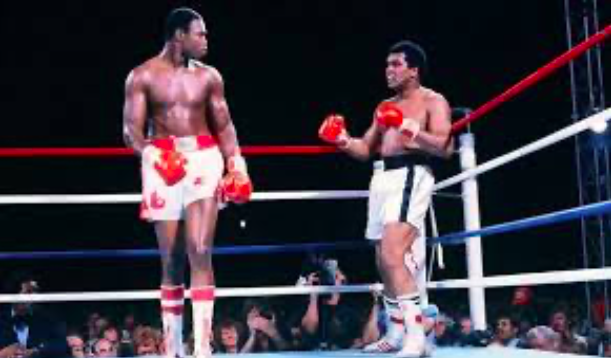 Larry Holmes y Muhammad Ali