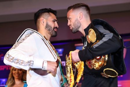 José Ramírez vs. Josh Taylor (Mikey Williams / Top Rank vía Getty Images)