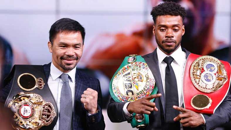 Manny Pacquiao y Errol Spence