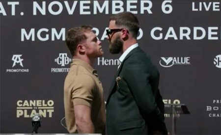 Canelo y Plant en el cara a cara