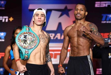 Valdez vs. Conceicao (Mikey Williams (Top Rank vía Getty Images)