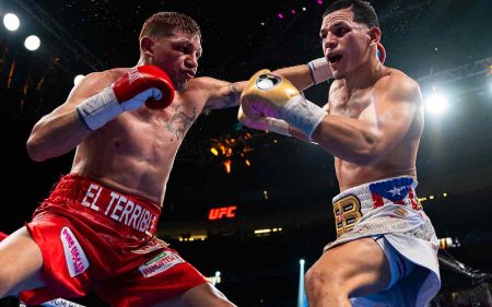 Edgar Berlanga vs Marcelo Esteban Coceres (Fotos cortesía de Ryan Hafey/Premier Boxing Champions)