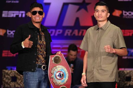 Emanuel Navarrete vs. Joet González (Cortesía: Mikey Williams / Top Rank vía Getty Images)