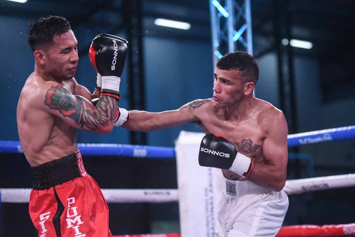 Pablo Gómez vs.  Leandro “El Pumita” Silva (FOTOS: BOXEO DE PRIMERA) 