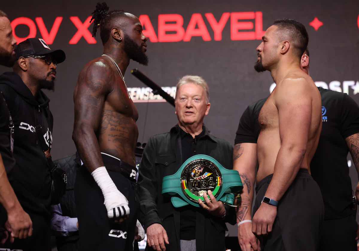 Deontay Wilder and Joseph Parker