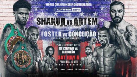 Shakur vs Artem y Foster vs Conceicao